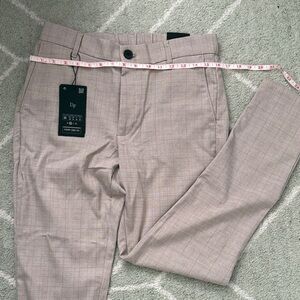 NWT Denim & Flower Beige Checkered Women's Pants